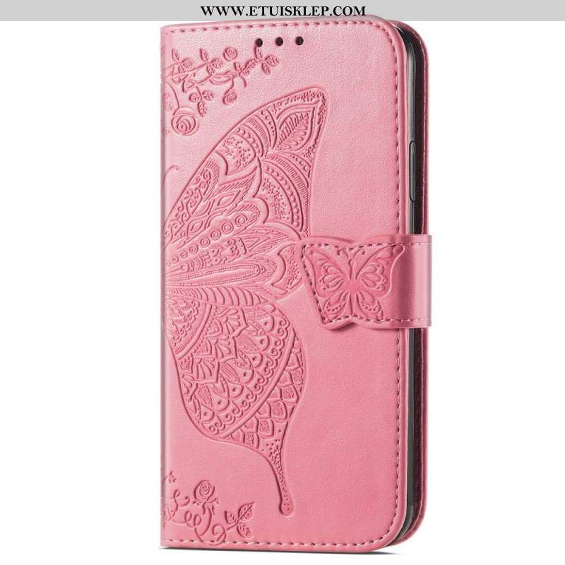 Etui Folio do Samsung Galaxy A54 5G Barokowy Motyl